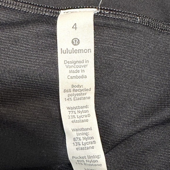 Lululemon RUN TIMES SHORTS II *4" Heather Lux Multi Black SWIFT Size 4 - Picture 8 of 12